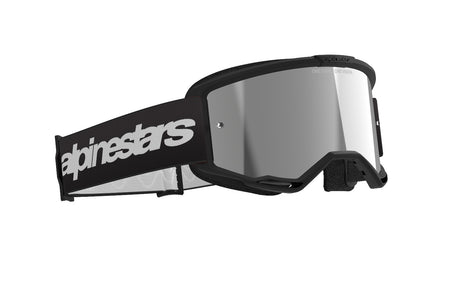 Brýle Alpinestars Vision 3 Wordmark černá, zrcadlové stříbrné plexi