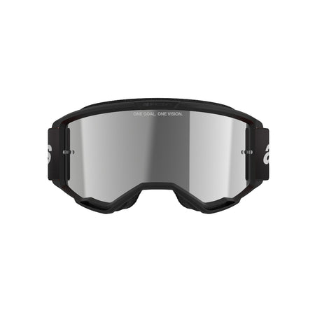 Brýle Alpinestars Vision 3 Wordmark černá, zrcadlové stříbrné plexi