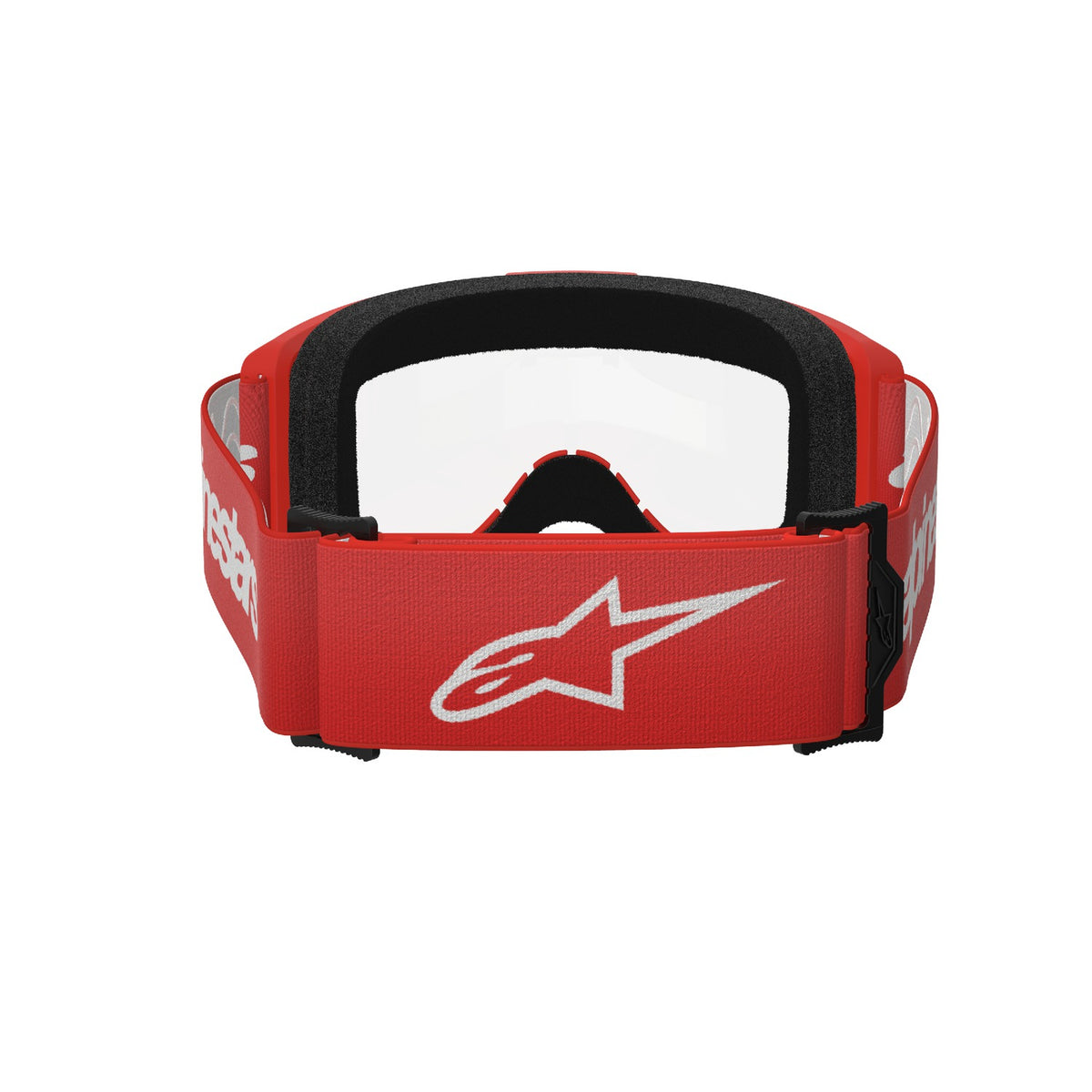 Brýle Alpinestars Vision 3 Wordmark červená, čiré plexi