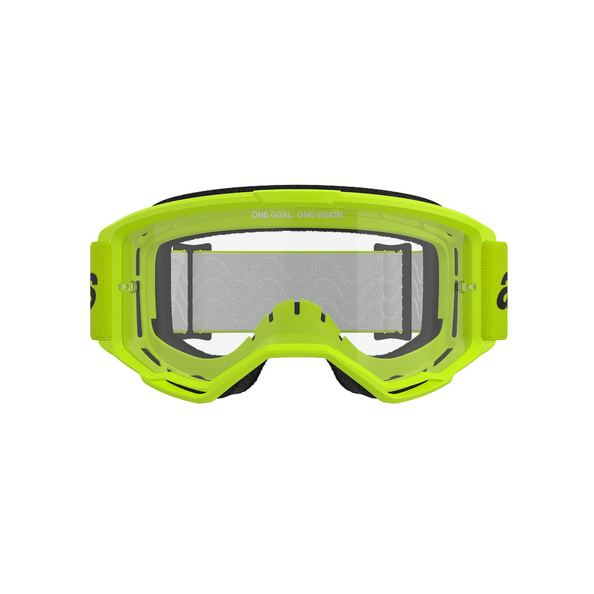 Brýle Alpinestars Vision 3 Wordmark žlutá fluo, čiré plexi