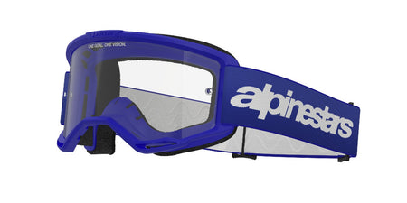 Brýle Alpinestars Vision 3 Wordmark modrá, čiré plexi