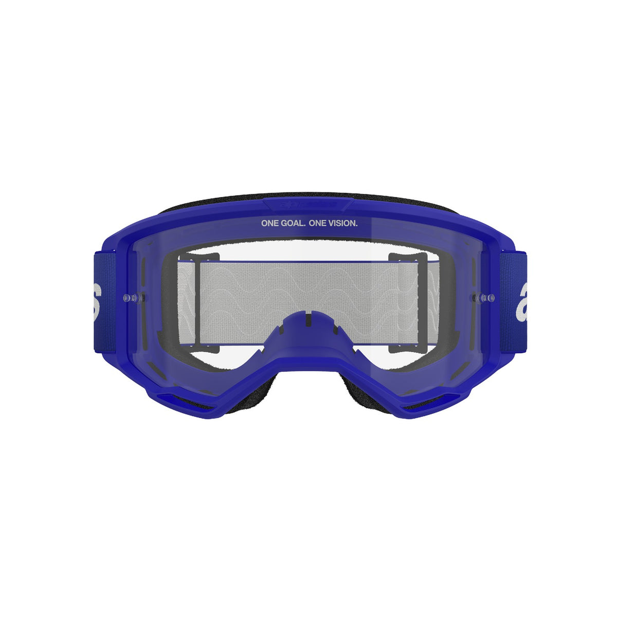 Brýle Alpinestars Vision 3 Wordmark modrá, čiré plexi