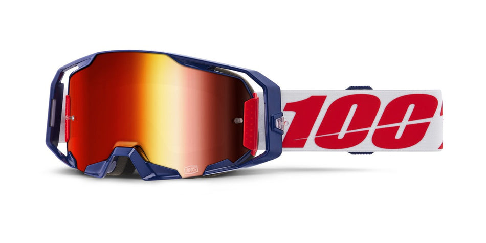 Brýle 100% Armatic Mach Z, červené plexi