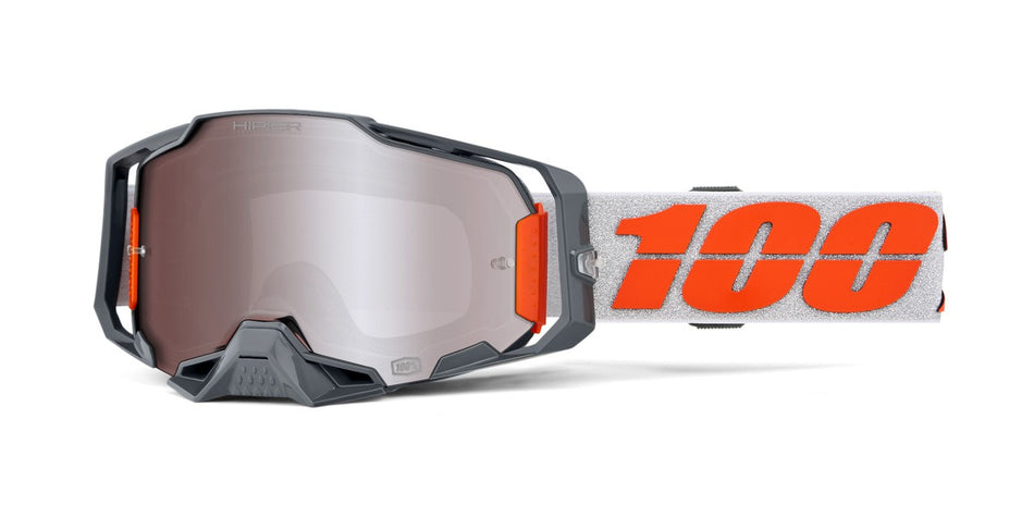 Brýle 100% Armega Silver stříbrné Hiper plexi