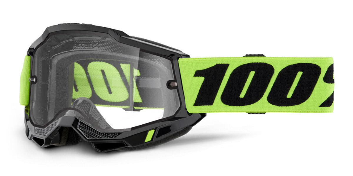 Brýle 100% Accuri 2 Enduro Moto žluté, čiré Dual plexi