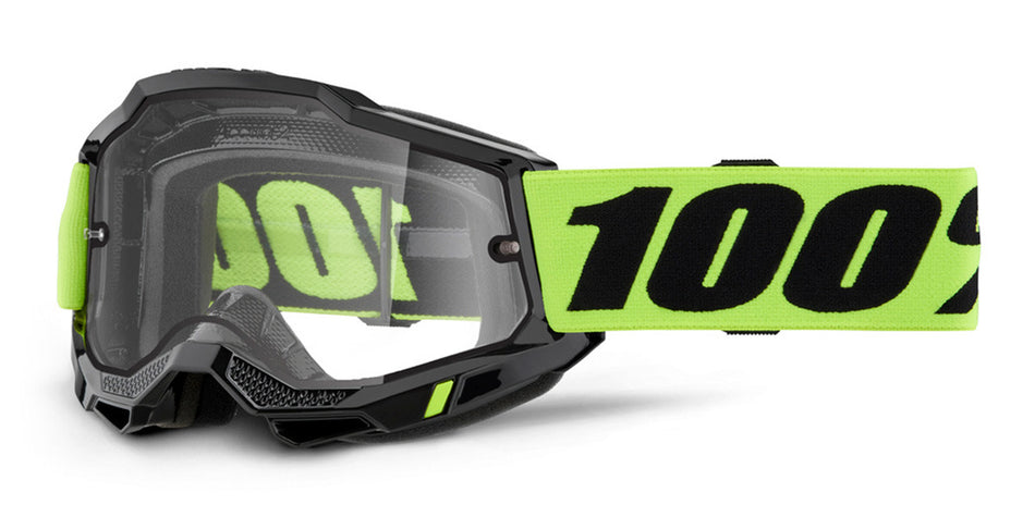 Brýle 100% Accuri 2 Enduro Moto žluté, čiré Dual plexi
