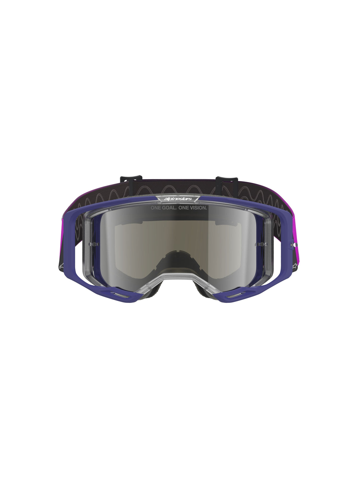 Brýle Alpinestars Vision 8 Corp fialová/čirá, zrcadlové stříbrné plexi