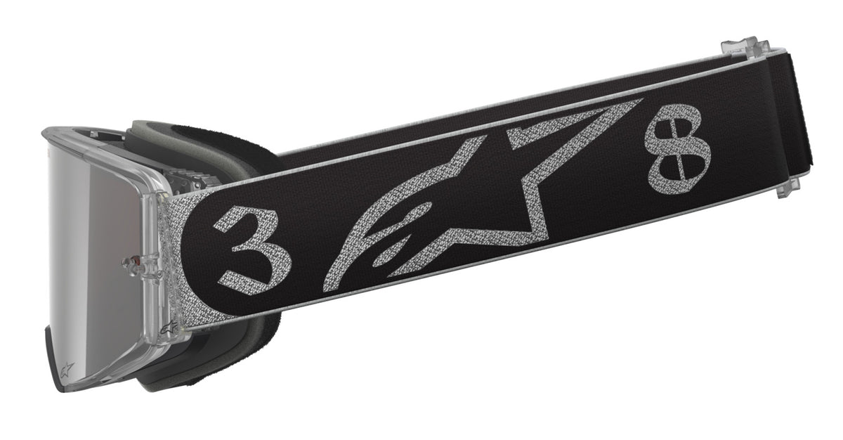 Brýle Alpinestars Supertech Vision DNGR38 XXV černá/stříbrná, zrcadlové stříbrné plexi