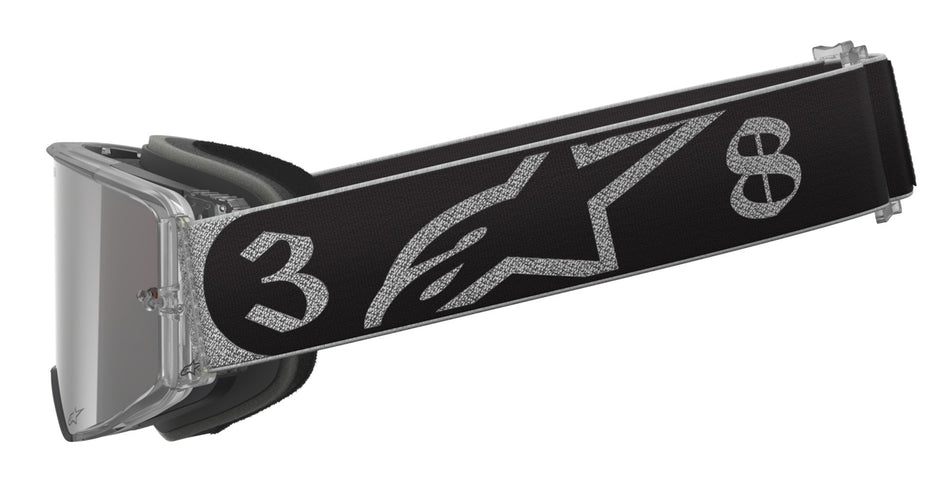 Brýle Alpinestars Supertech Vision DNGR38 XXV černá/stříbrná, zrcadlové stříbrné plexi