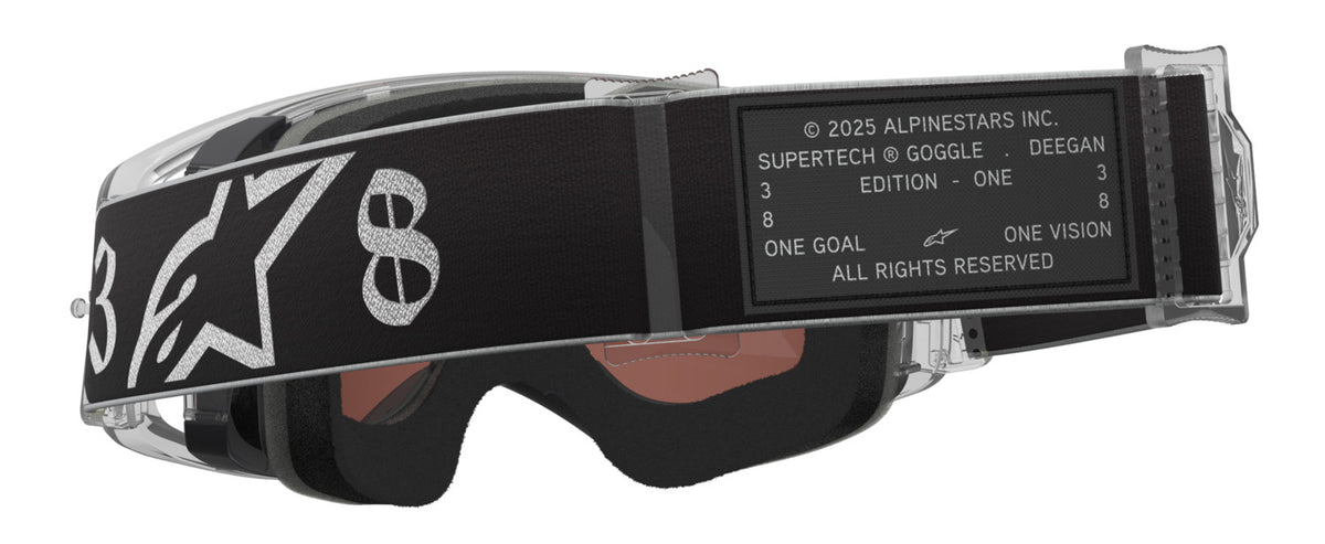 Brýle Alpinestars Supertech Vision DNGR38 XXV černá/stříbrná, zrcadlové stříbrné plexi