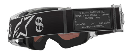 Brýle Alpinestars Supertech Vision DNGR38 XXV černá/stříbrná, zrcadlové stříbrné plexi
