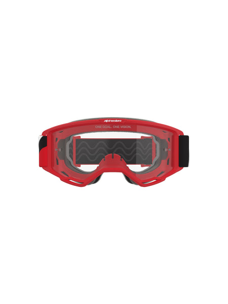 Brýle Alpinestars Vision OTG červená/černá/bílá, čiré plexi