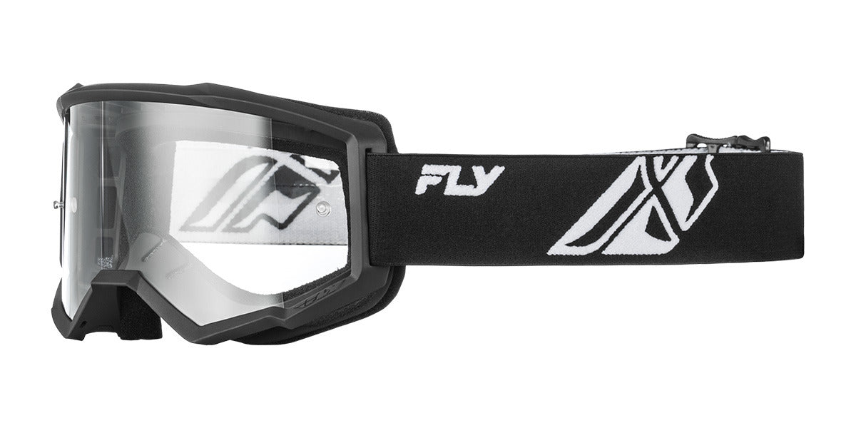 Brýle Fly Racing Focus černá/bílá - čiré plexi