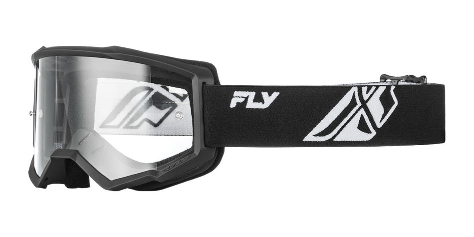 Brýle Fly Racing Focus černá/bílá - čiré plexi