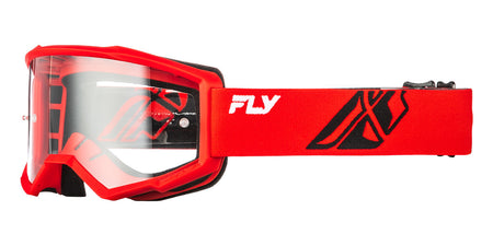 Brýle Fly Racing Focus červené/černé - číré plexi