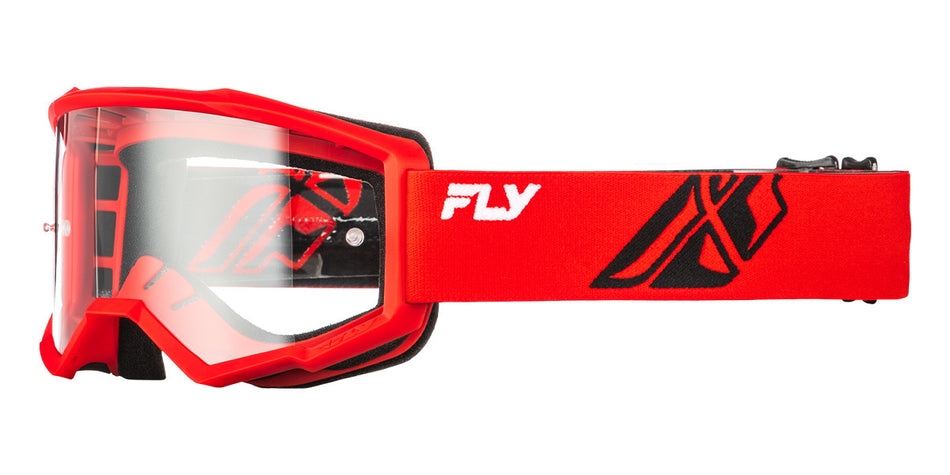 Brýle Fly Racing Focus červené/černé - číré plexi