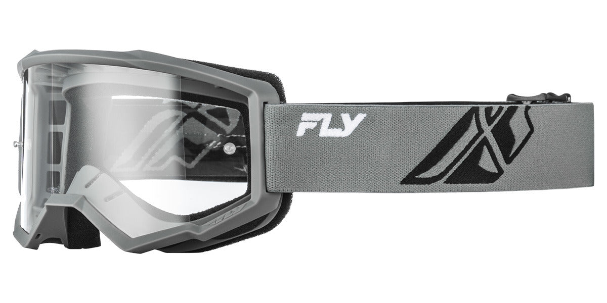Brýle Fly Racing Focus šedé/černá - čiré plexi