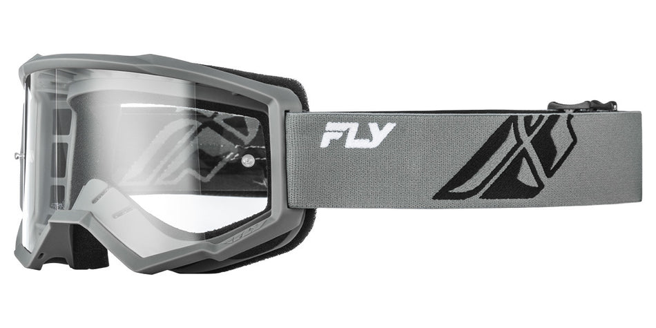 Brýle Fly Racing Focus šedé/černá - čiré plexi