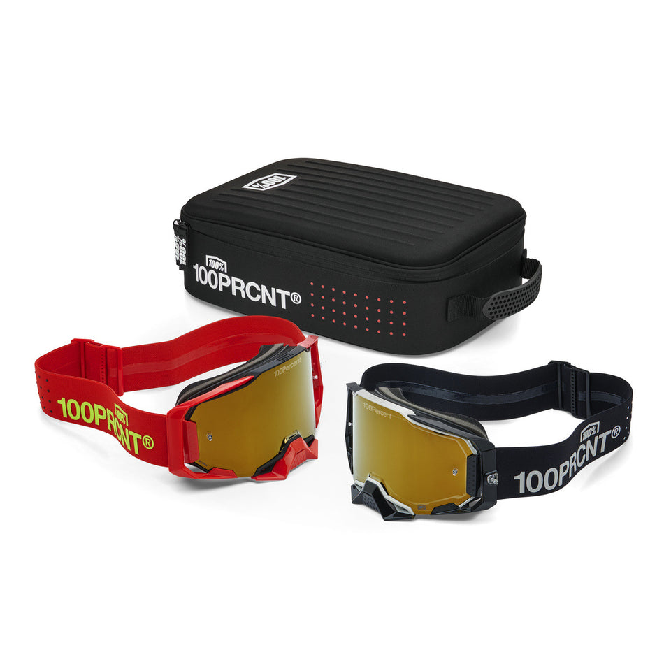 Brýle 100% Dual Armega Racer PRO Pack true zlaté plexi