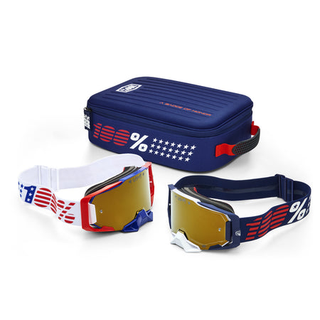 Brýle 100% Dual Armega Patriot PRO Pack true zlaté plexi