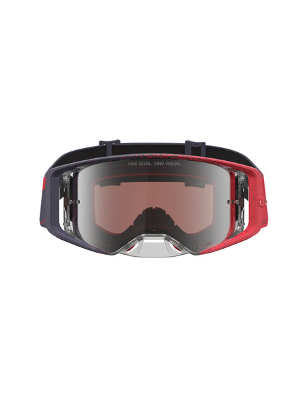 Brýle Alpinestars Supertech Hiten černá/červená, zrcadlové stříbrné plexi