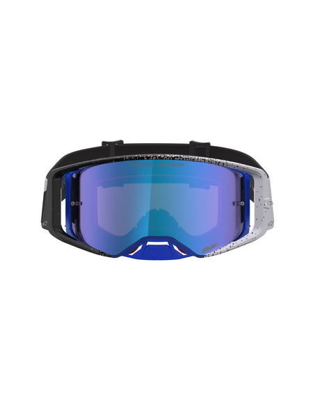 Brýle Alpinestars Supertech Hiten černá/modrá, zrcadlové modré plexi