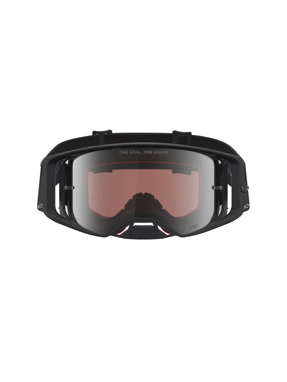 Brýle Alpinestars Supertech Vesta černá matná/stříbrná, zrcadlové stříbrné plexi