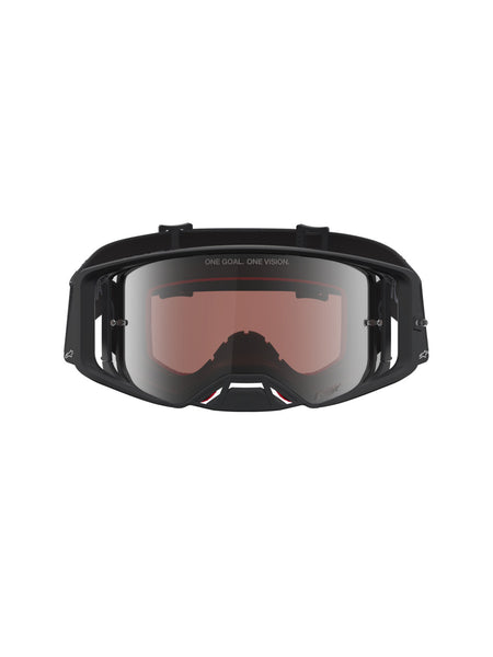 Brýle Alpinestars Supertech Vesta černá matná/stříbrná, zrcadlové stříbrné plexi