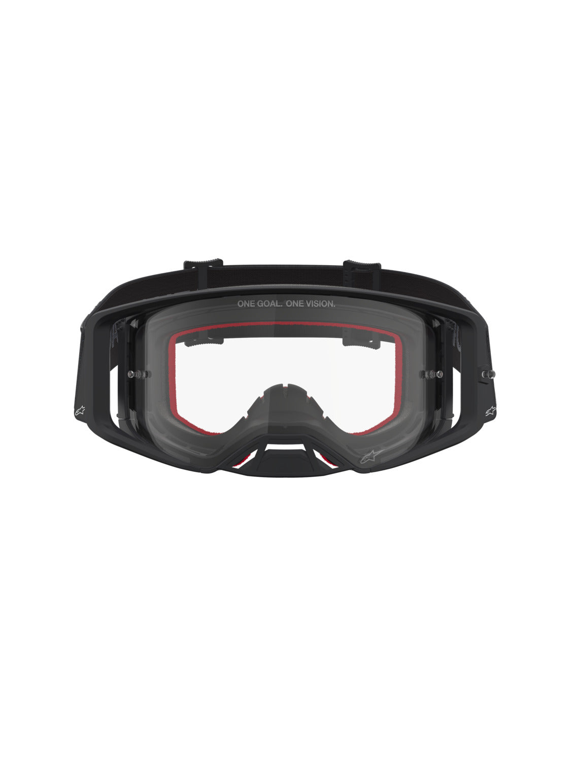 Brýle Alpinestars Supertech Vesta černá matná/stříbrná, čiré plexi