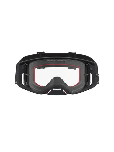 Brýle Alpinestars Supertech Vesta černá matná/stříbrná, čiré plexi