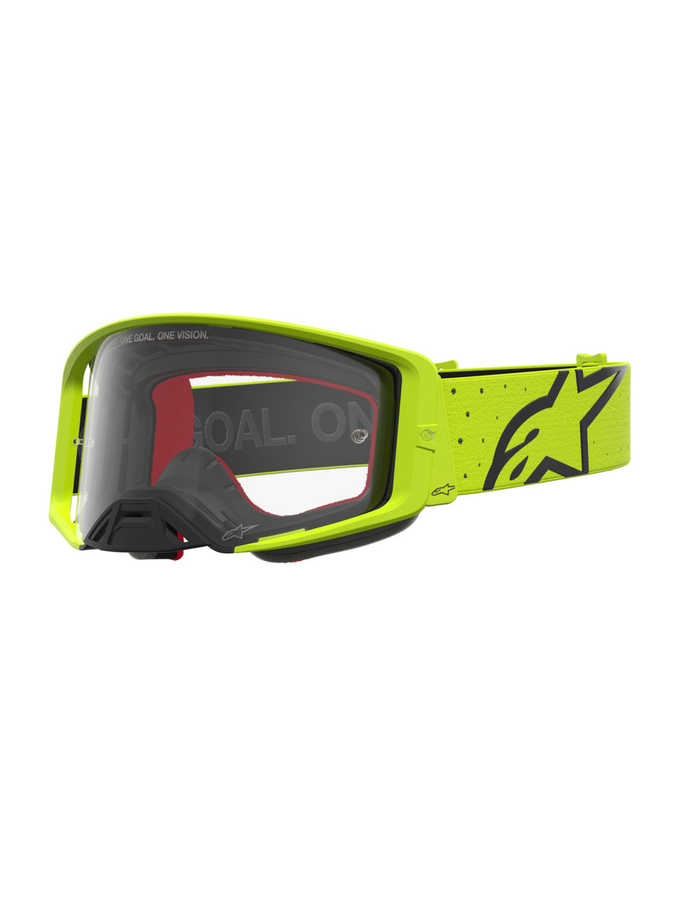 Brýle Alpinestars Supertech Vesta žlutá fluo/černá, čiré plexi