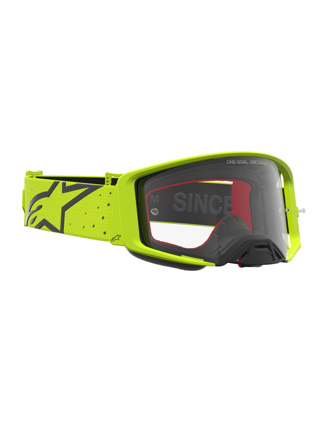 Brýle Alpinestars Supertech Vesta žlutá fluo/černá, čiré plexi