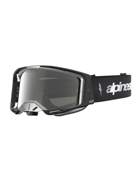 Brýle Alpinestars Vision 8 Amber černá/stříbrná, zrcadlové stříbrné plexi