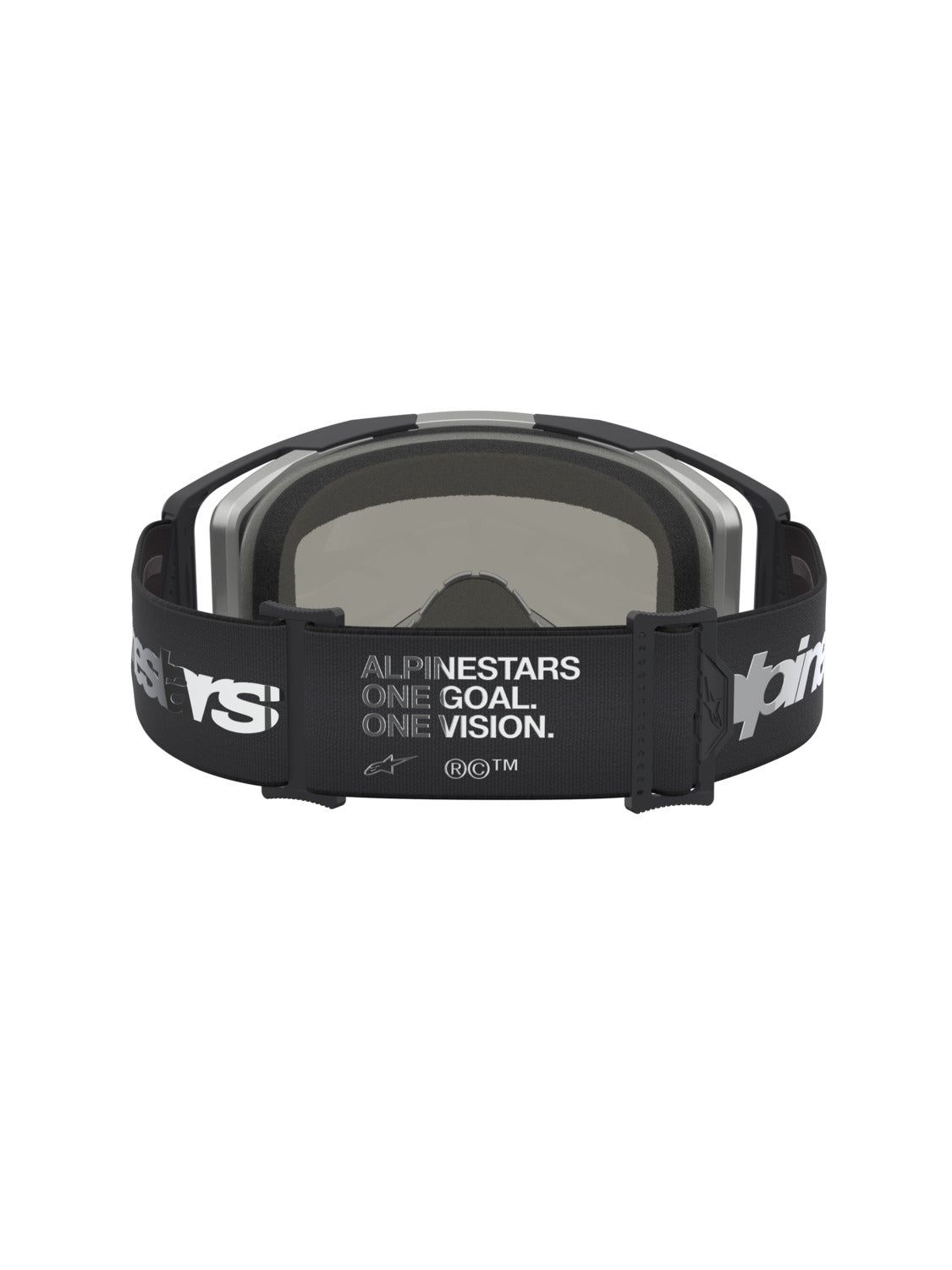 Brýle Alpinestars Vision 8 Amber černá/stříbrná, zrcadlové stříbrné plexi