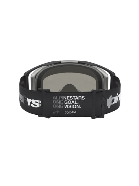 Brýle Alpinestars Vision 8 Amber černá/stříbrná, zrcadlové stříbrné plexi