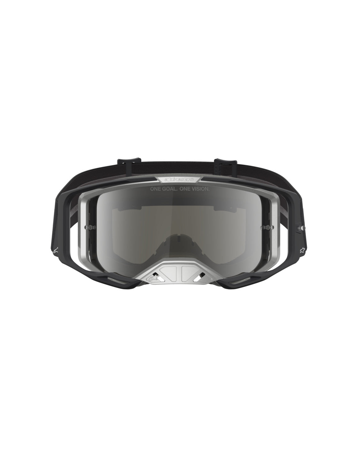 Brýle Alpinestars Vision 8 Amber černá/stříbrná, zrcadlové stříbrné plexi