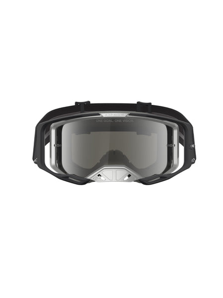 Brýle Alpinestars Vision 8 Amber černá/stříbrná, zrcadlové stříbrné plexi