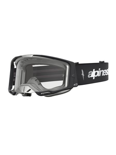 Brýle Alpinestars Vision 8 Amber černá/stříbrná, čiré plexi
