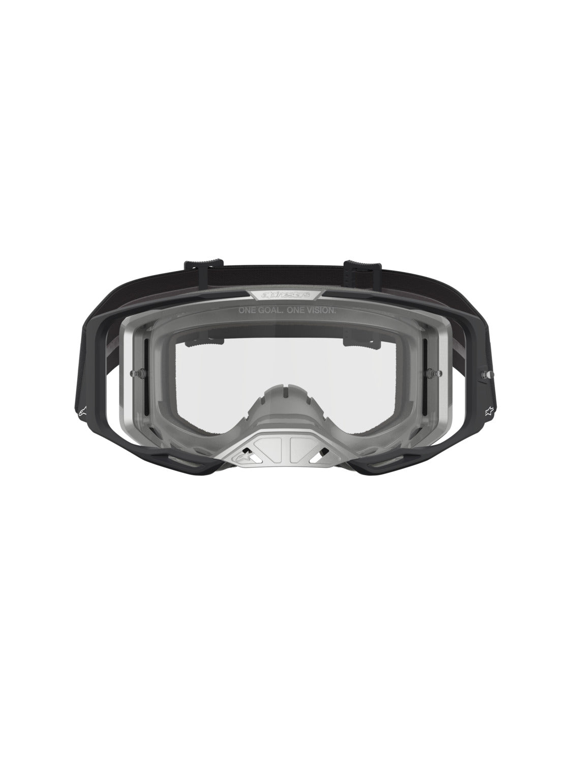 Brýle Alpinestars Vision 8 Amber černá/stříbrná, čiré plexi