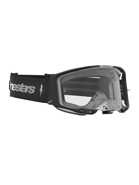 Brýle Alpinestars Vision 8 Amber černá/stříbrná, čiré plexi