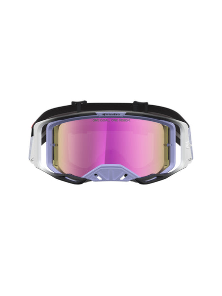 Brýle Alpinestars Vision 8 Maven levandulová/černá, zrcadlové růžové plexi