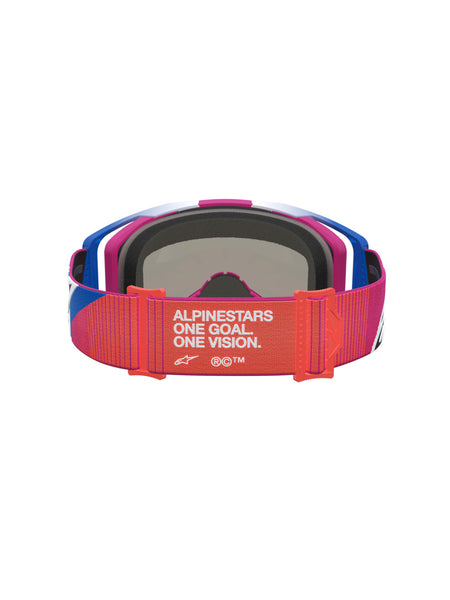 Brýle Alpinestars Vision 8 Maven červená/černá, zrcadlové červené plexi