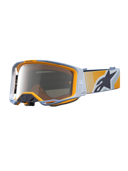 Brýle Alpinestars Vision 8 Maven modrá/oranžová, zrcadlové stříbrné plexi