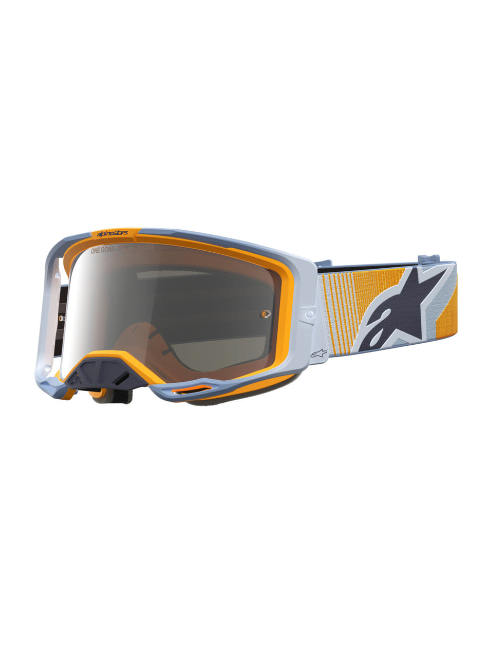 Brýle Alpinestars Vision 8 Maven modrá/oranžová, zrcadlové stříbrné plexi