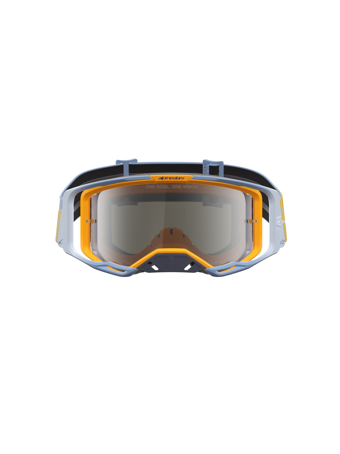 Brýle Alpinestars Vision 8 Maven modrá/oranžová, zrcadlové stříbrné plexi