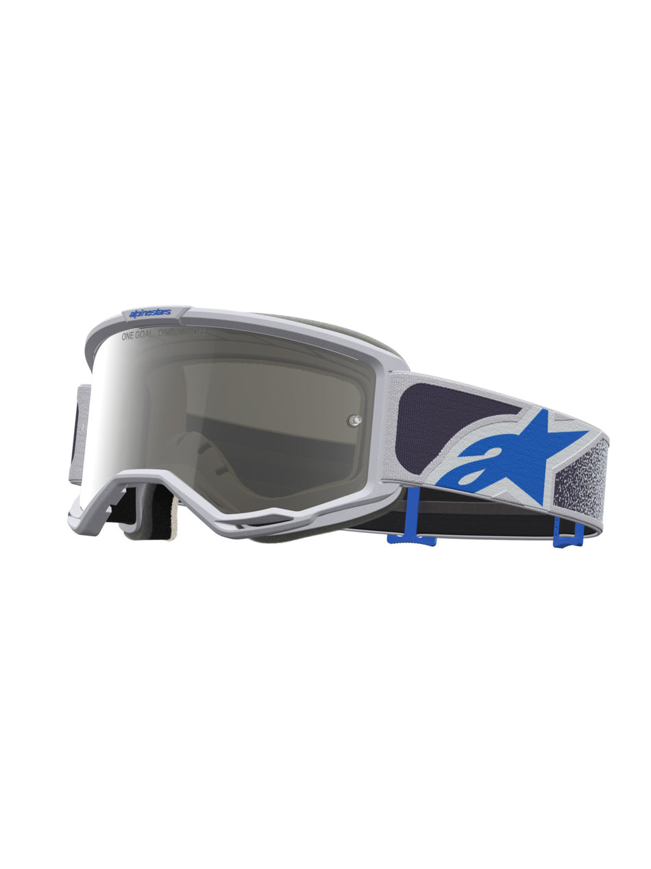 Brýle Alpinestars Vision 5 Drag světle fialová/modrá, zrcadlové stříbrné plexi