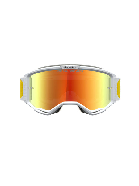 Brýle Alpinestars Vision 5 Drag oranžová/červená, zrcadlové červené plexi