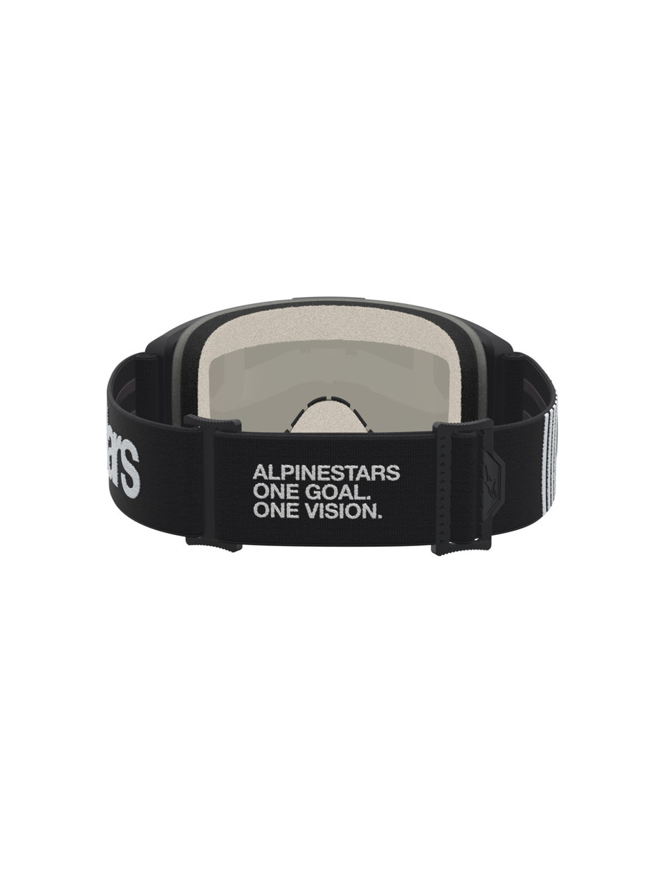 Brýle Alpinestars Vision 5 Hone černá/bílá, zrcadlové zlaté plexi