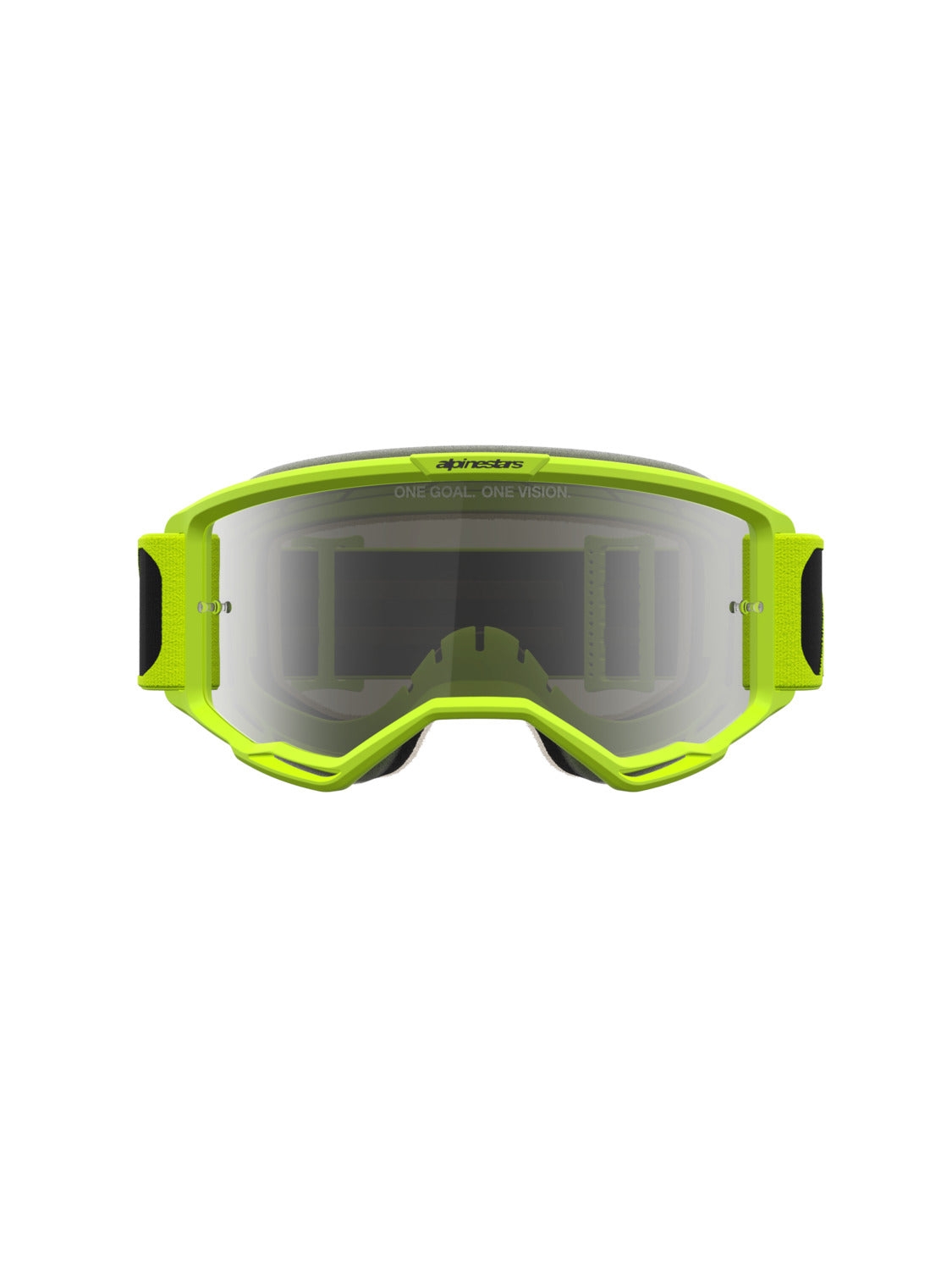 Brýle Alpinestars Vision 5 Rora černá/žlutá fluo, zrcadlové stříbrné plexi