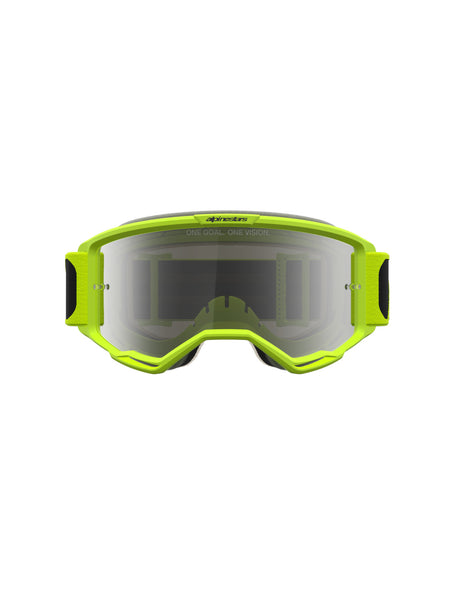 Brýle Alpinestars Vision 5 Rora černá/žlutá fluo, zrcadlové stříbrné plexi
